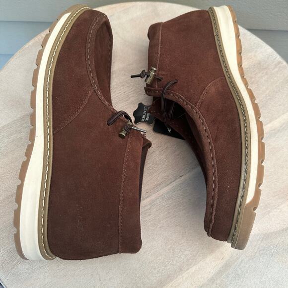 Eddie Bauer Men’s Chukka Boots Size 12 Caribou Brown Suede Leather New - Picture 11 of 12